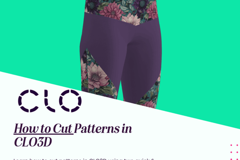 Learn how to cut patterns in CLO3D – quick YouTube tutorial