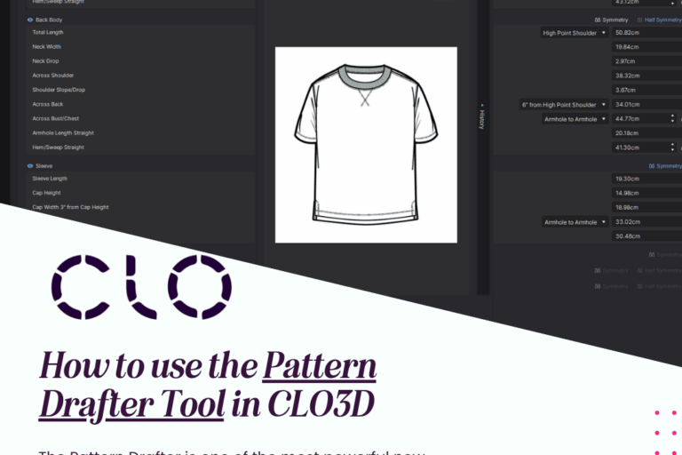 Watch YouTube tutorial on using the Pattern Drafter Tool in CLO3D